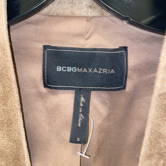 BRAND NEW BCBG MAXAZRIA faux suede fashion vest - Picture 3 of 4